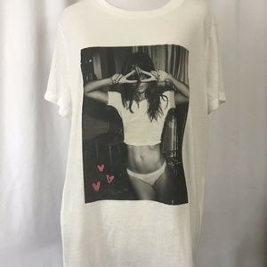 Victoria's Secret Size Large Glitter Pink Hearts